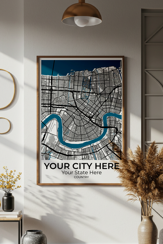 28+	Minimalist Art Combinations: Personalizable Framed Maps