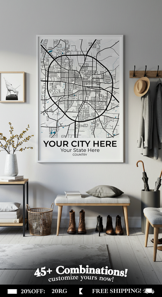 28+	Minimalist Design	Options: Custom Wall Art Maps - Rochag