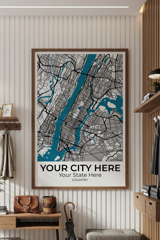 28+	Residential Wall Decor	Combinations: Personalizable Framed Maps - Rochag