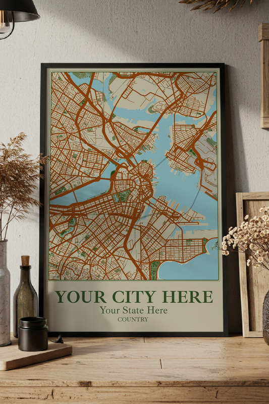 18+ Framed Art For Kitchen Combinations: Personalizable Framed Maps