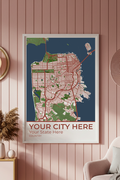 30+	Framed Wall Art Pink Ideas: Customizable Wall Decor Maps - Rochag