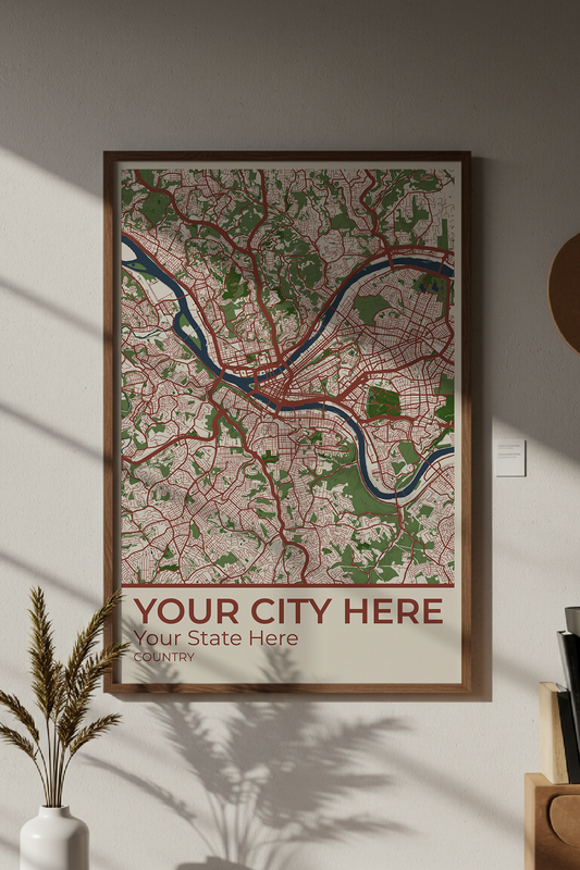 30+	Hall Decoration College Configurations: Personalizable Maps Artworks