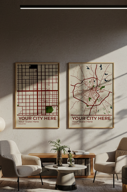 30+	Office Decor Professional Configurations: Personalizable Maps Artworks