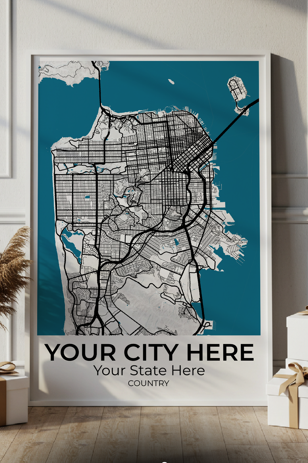 30+	Gift Idea Graduation Configurations: Personalizable Maps Artworks - Rochag