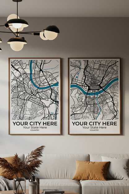 30+	Living Room Apartment Aesthetic Small	Alternatives: Customizable Wall Art Maps - Rochag