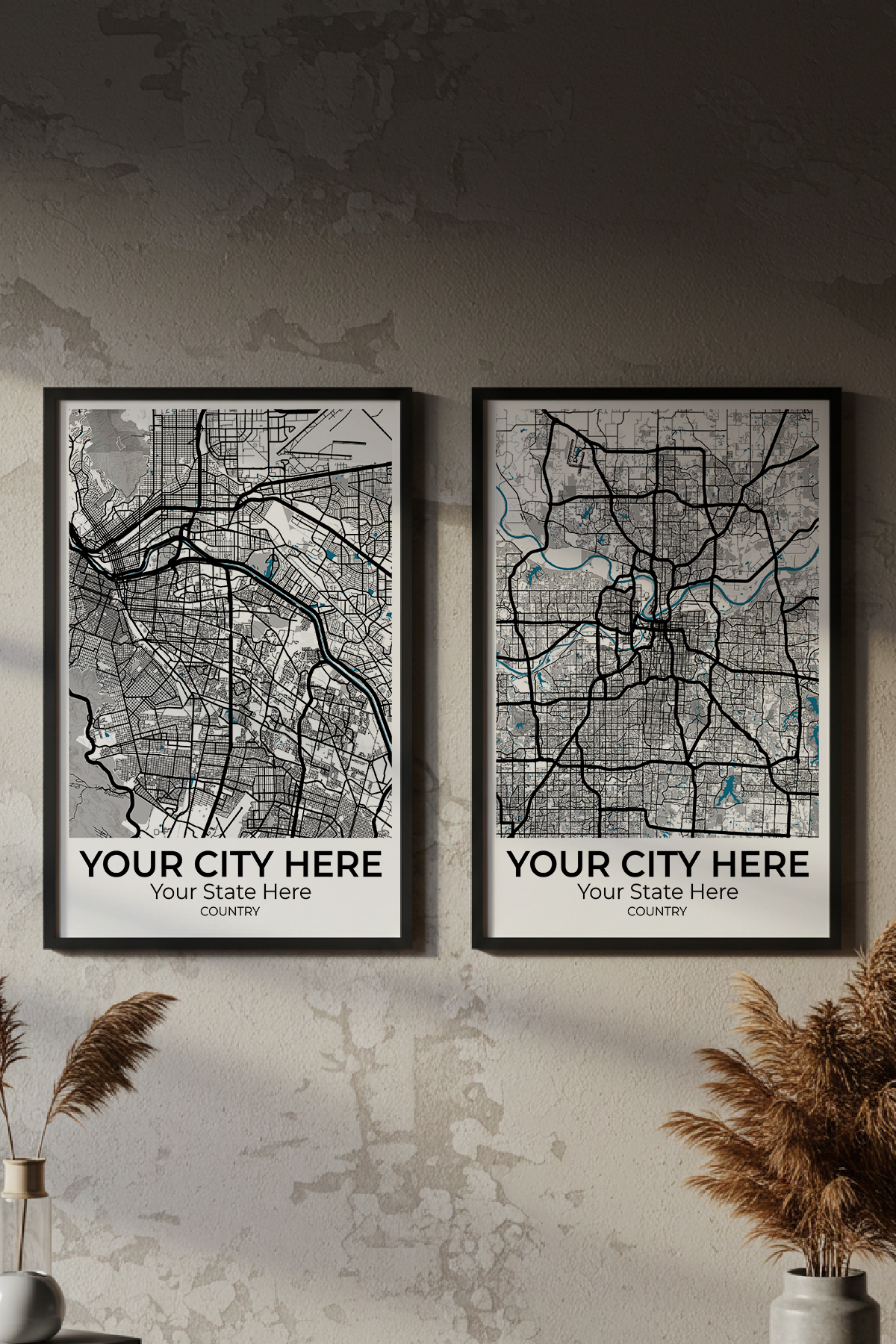 30+	Minimalist Wall Art Ideas	Configurations: Personalizable Maps Artworks - Rochag