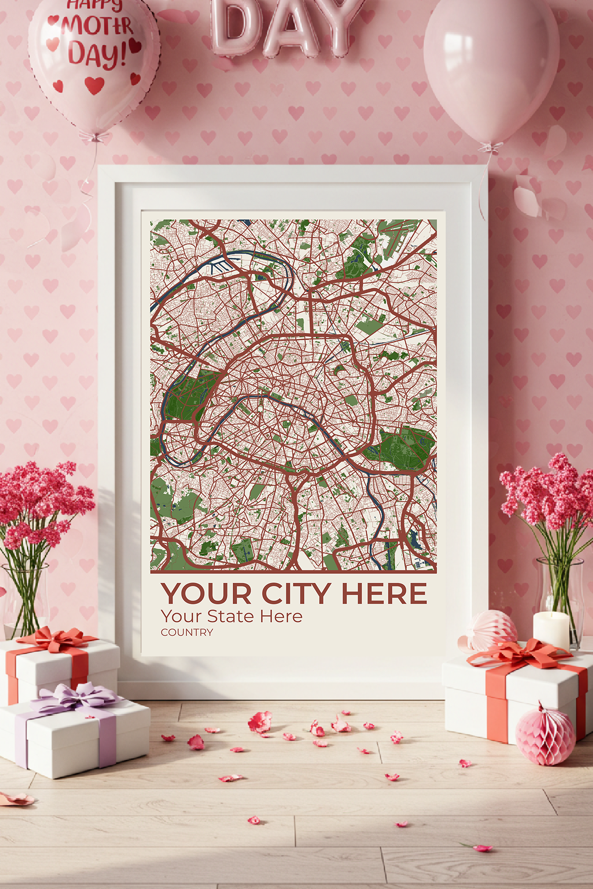 30+	Mothers Day Gifts For Grandma	Alternatives: Customizable Wall Art Maps - Rochag