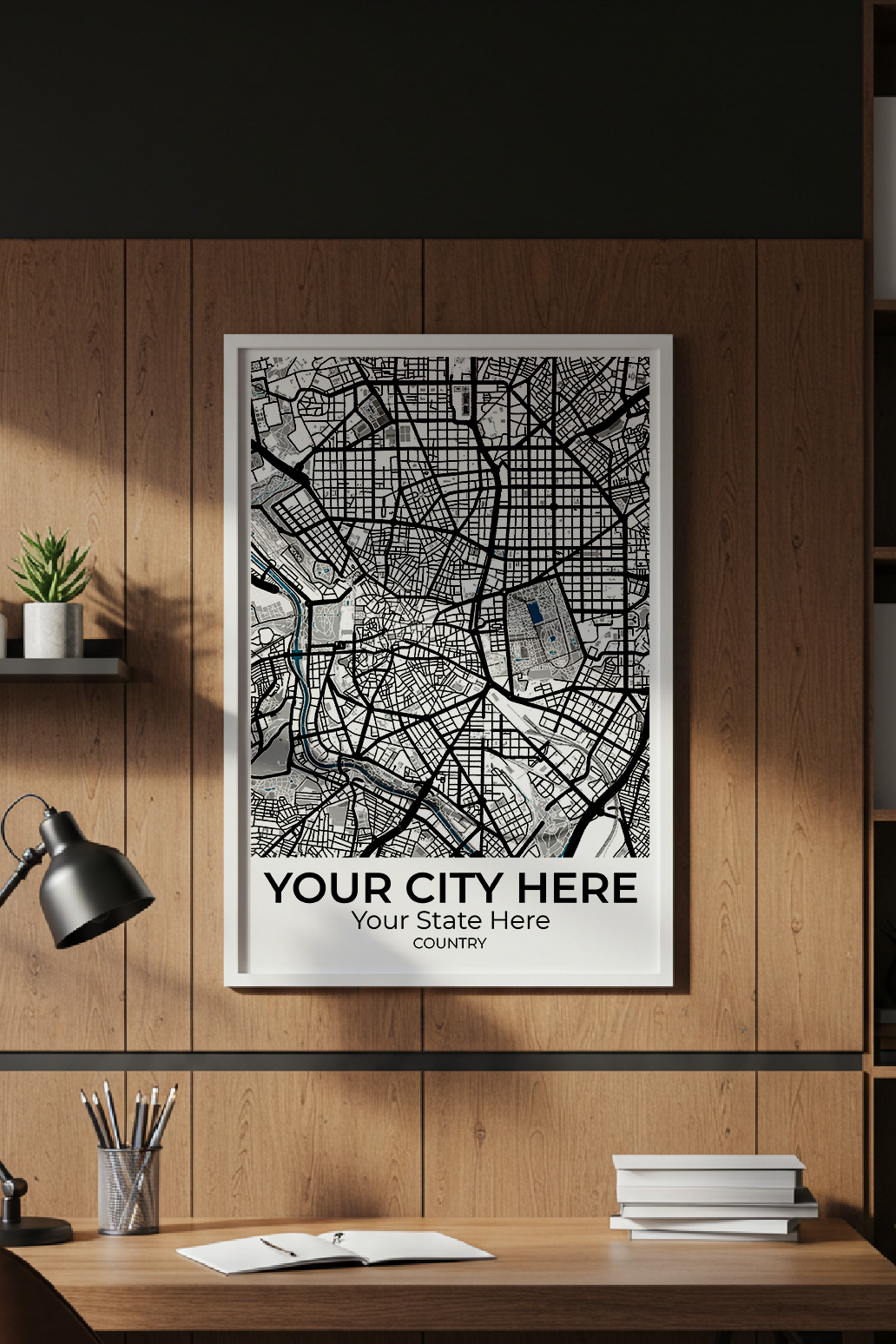 30+	Office Decor Inspiration Wall Art Alternatives: Customizable Wall Art Maps - Rochag