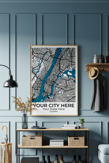 30+	Wall Art Decoration Configurations: Personalizable Maps Artworks - Rochag