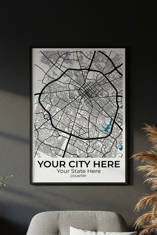 32+	Wall Art Black And White Alternatives: Customizable Wall Art Maps