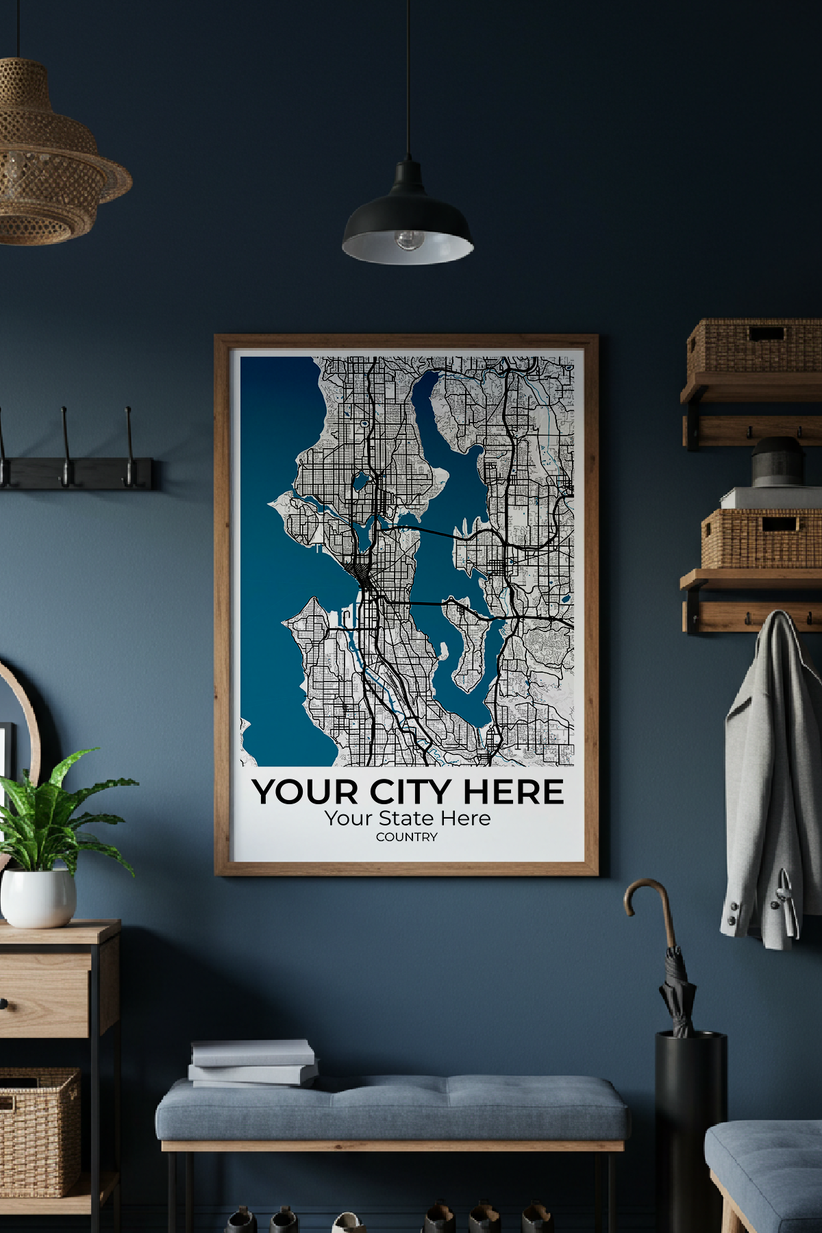 32+	Aesthetic Home Decoration Things Possibilities: Custom Wall Decor Maps - Rochag