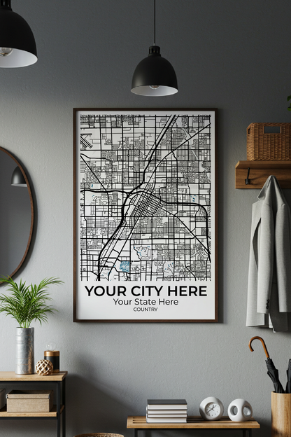 32+	Budget House Decoration	Combinations: Personalizable Framed Maps - Rochag