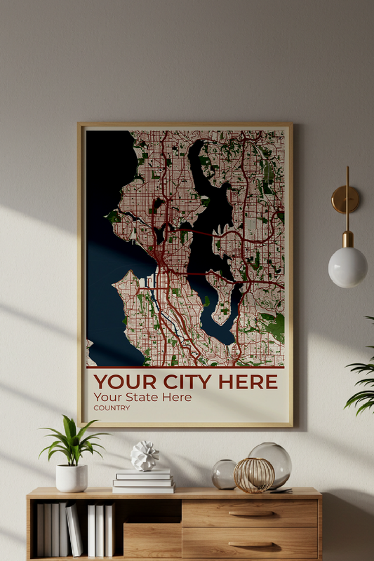 32+	Interior Design Concepts Options: Custom Wall Art Maps - Rochag