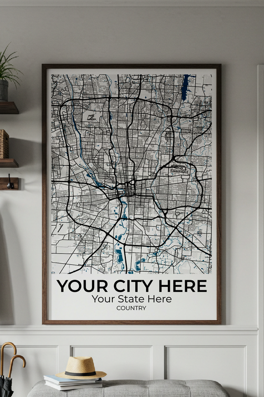 32+	Minimalist Decor DIY Options: Custom Wall Art Maps - Rochag