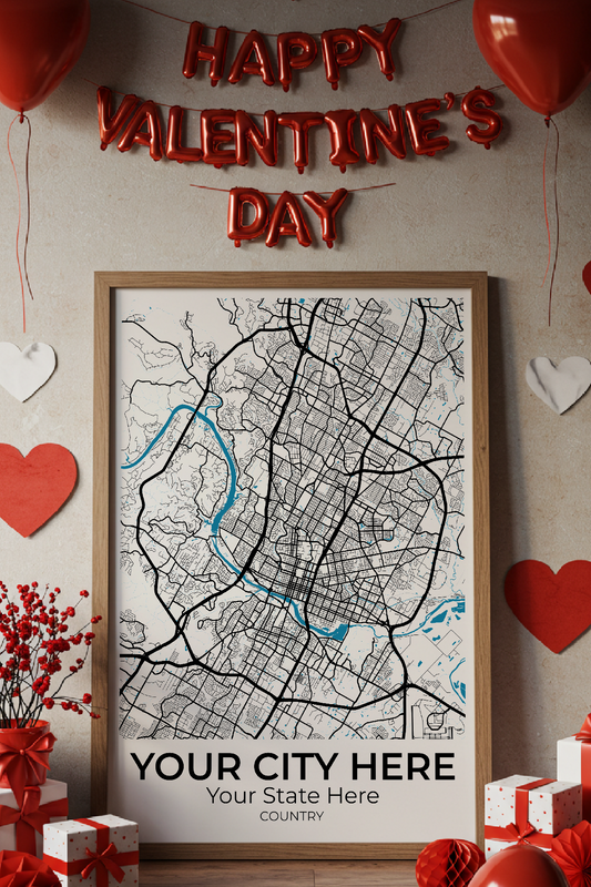 32+	Valentines Gift DIY For Him	Combinations: Personalizable Framed Maps - Rochag