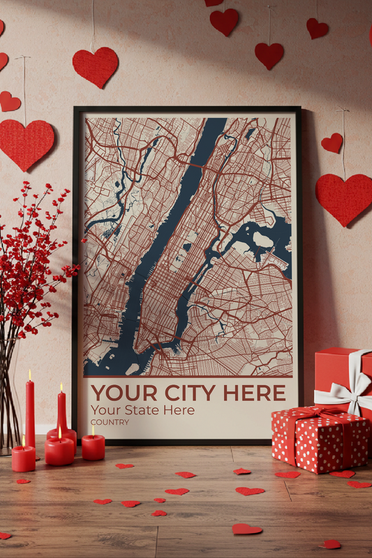 32+	Valentines Gift Ideas DIY Creative Options: Custom Wall Art Maps - Rochag