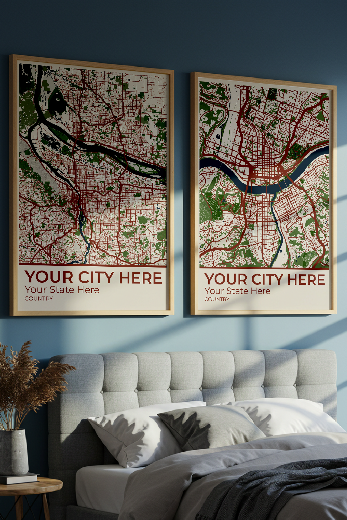 34+	Bedroom Decor Design Ideas: Customizable Wall Decor Maps