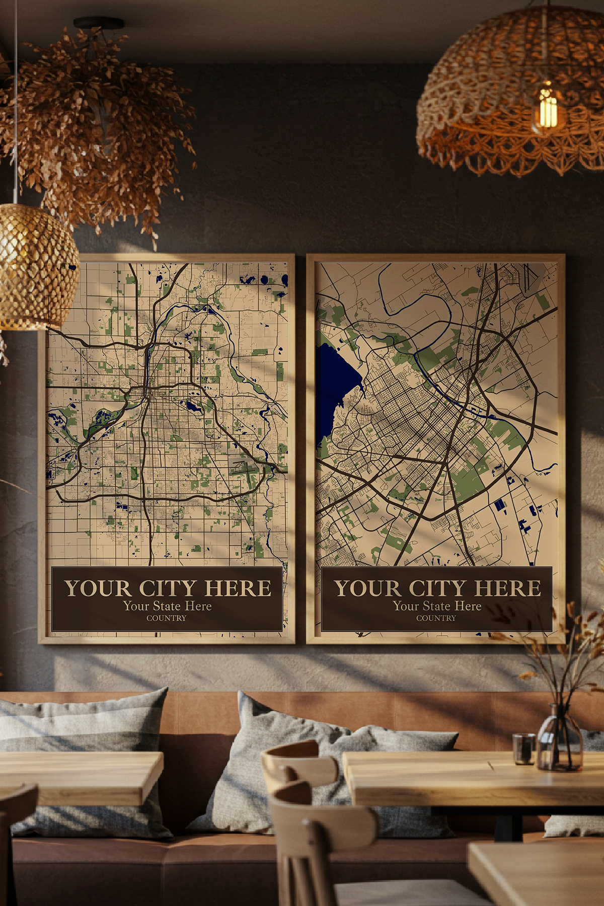 34+	Boho Wall Art	Ideas: Customizable Wall Decor Maps - Rochag