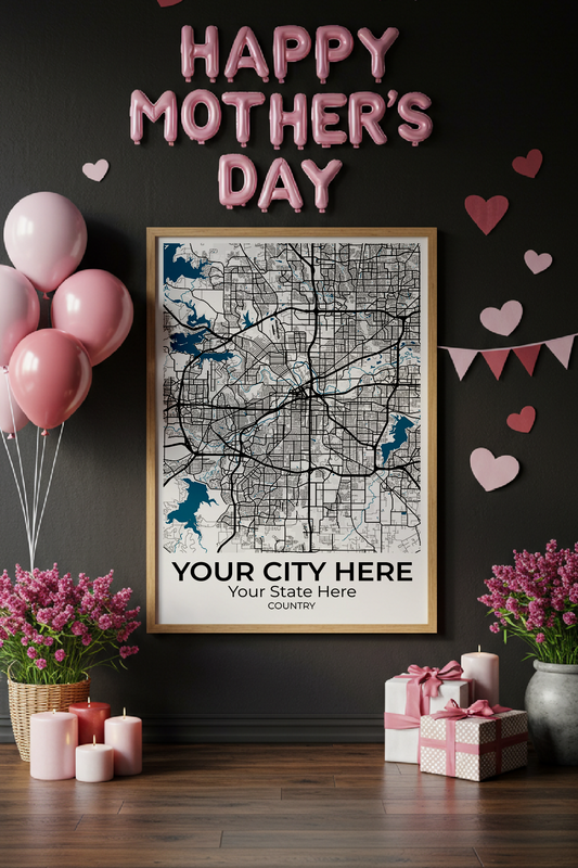 34+	Mothers Day Gift Design Ideas: Customizable Wall Decor Maps - Rochag