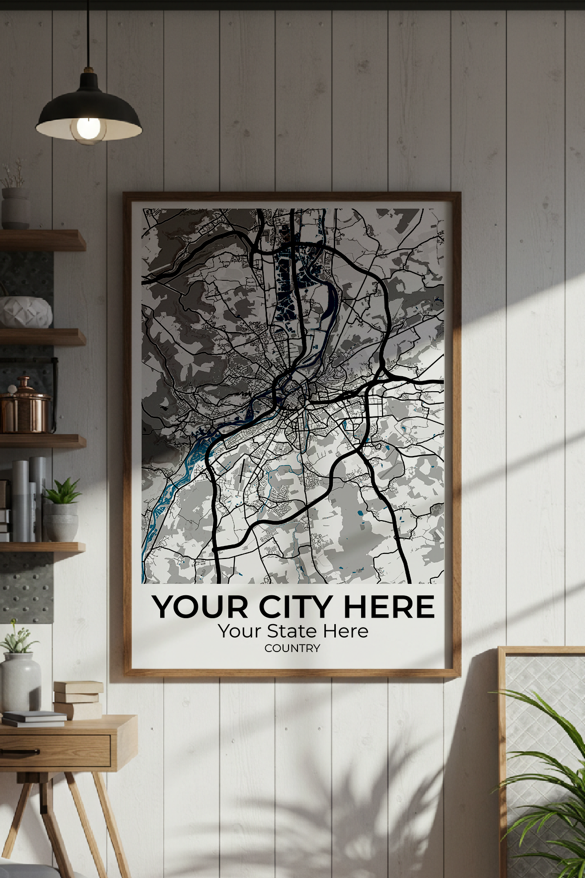 34+	Office Decor Inspiration Alternatives: Customizable Wall Art Maps - Rochag