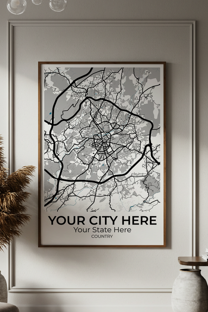 34+	Wall Art Decor DIY Configurations: Personalizable Maps Artworks - Rochag