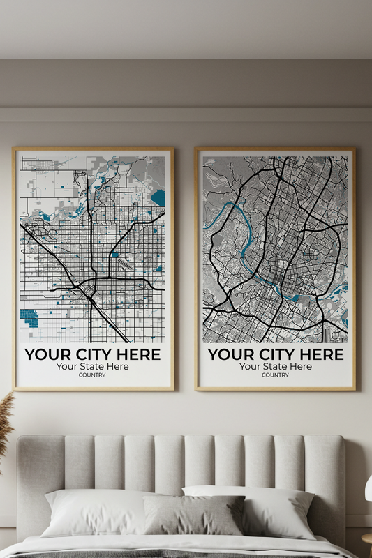 36+	Minimalist Wall Art Bedroom Options: Custom Wall Art Maps