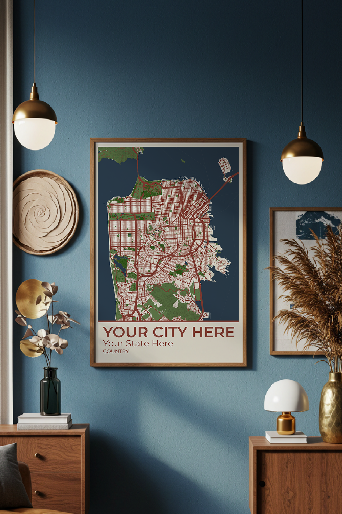 36+	Ways On How To Add Character To Your Home Interior Design  Options: Custom Wall Art Maps