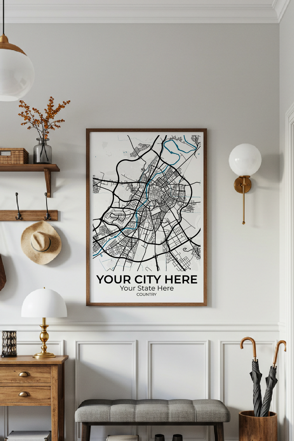 36+	Home Decor Ideas Nordic Options: Custom Wall Art Maps - Rochag