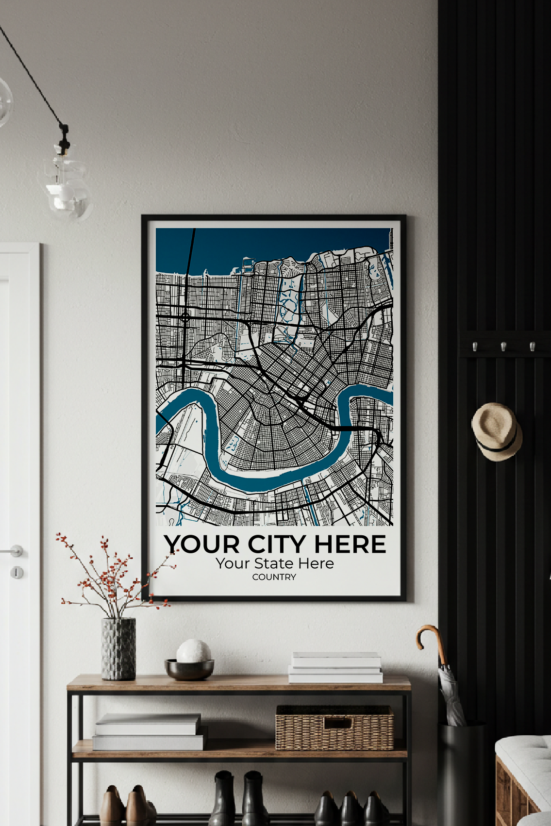 36+	Residential Furniture Options: Custom Wall Art Maps - Rochag