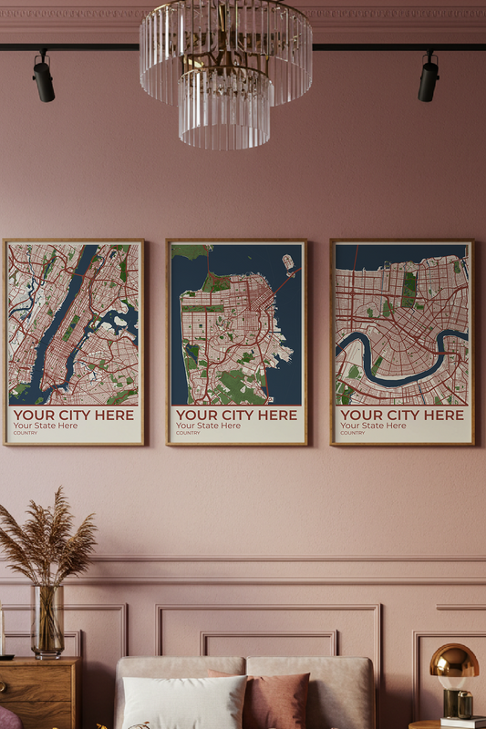 38+	Large Framed Wall Art Set Of 3 Ideas: Customizable Wall Decor Maps