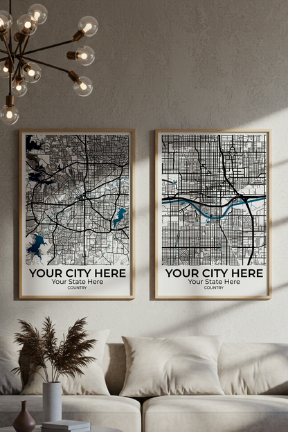 38+	Minimalist Wall Art DIY	Configurations: Personalizable Maps Artworks