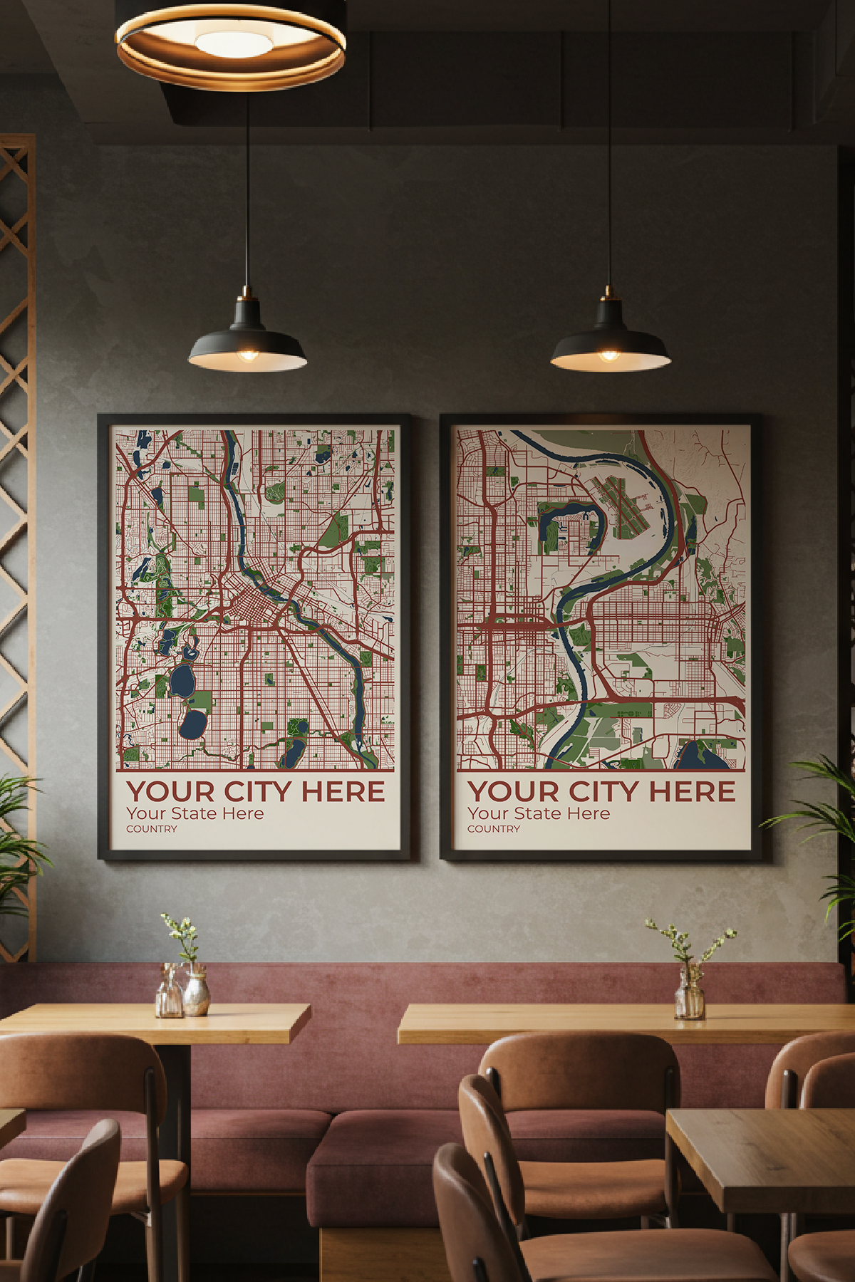 38+	Modern Wall Art Ideas: Customizable Wall Decor Maps