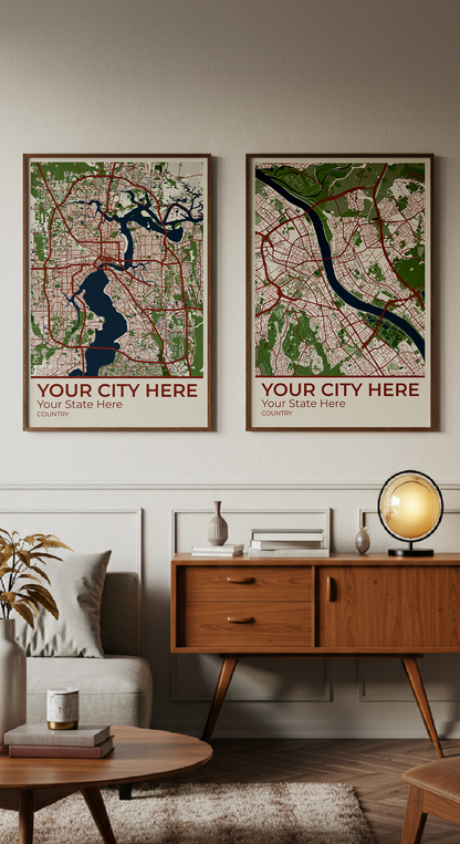 38+	Aesthetic Wall Art	Configurations: Personalizable Maps Artworks