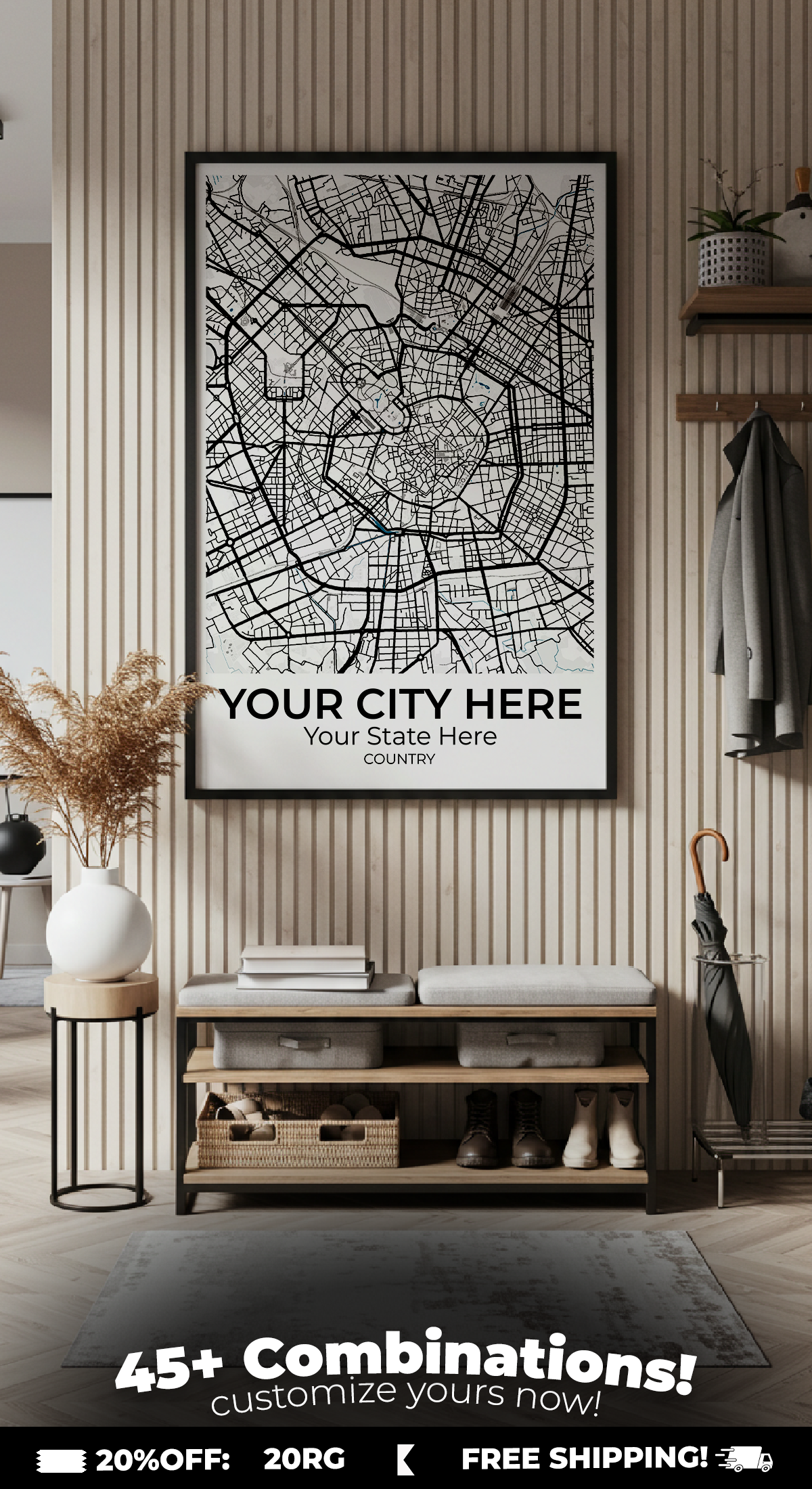 38+	Custom Furniture Inspiration Alternatives: Customizable Wall Art Maps - Rochag