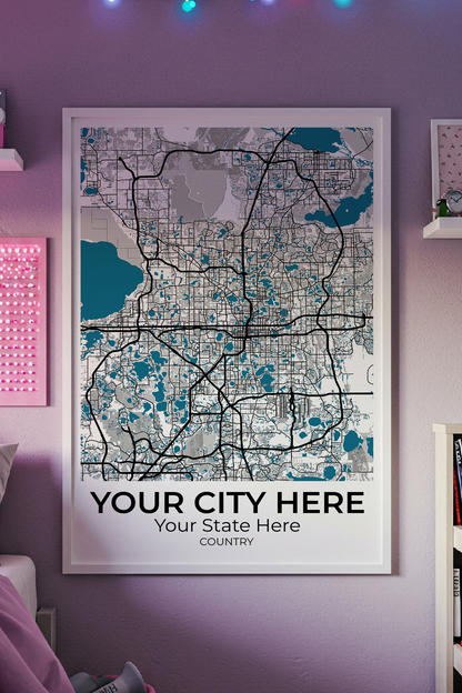 38+	Dormitory Room Design Possibilities: Custom Wall Decor Maps