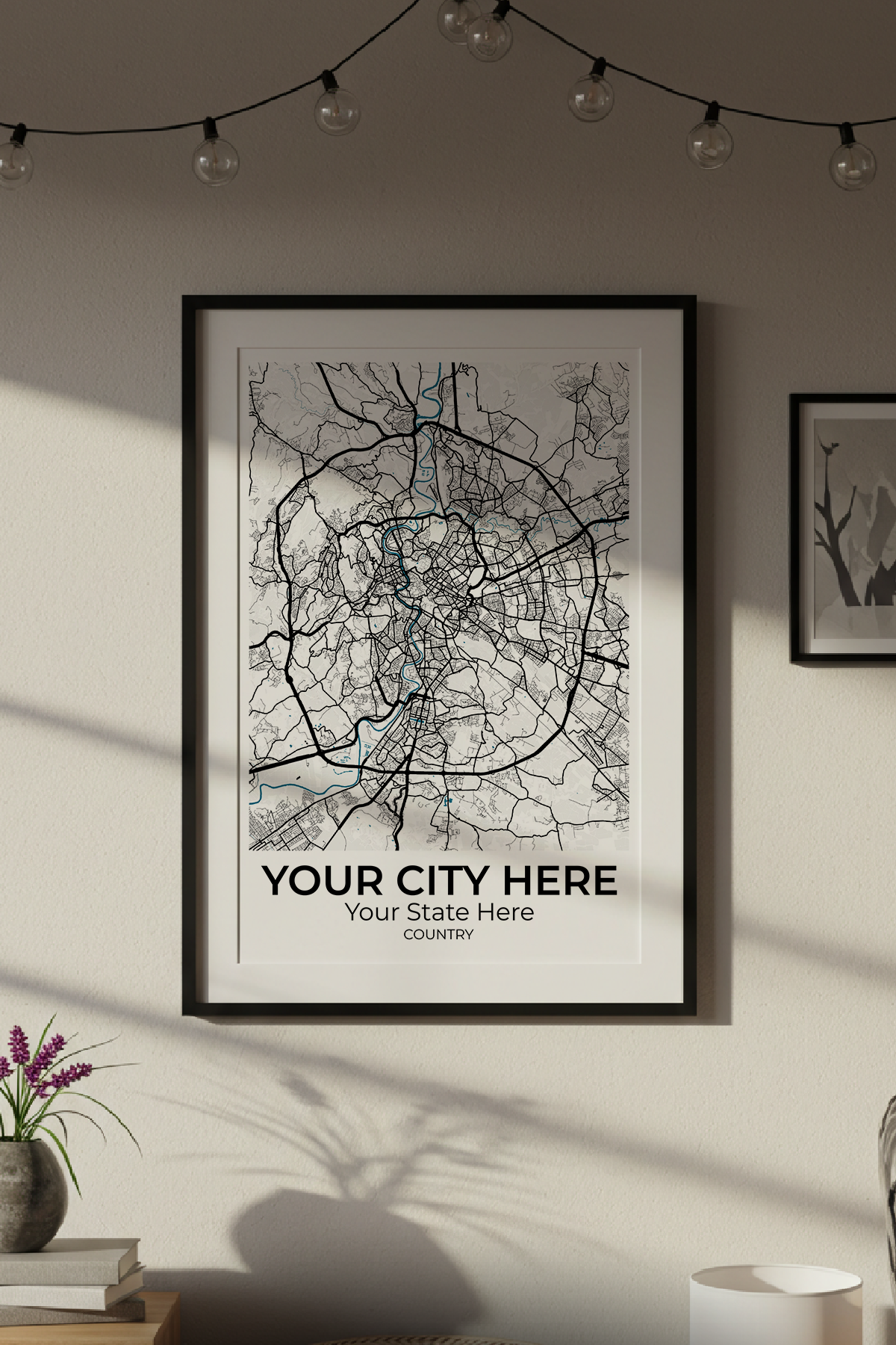 38+	Dorm Room Interior Designs Configurations: Personalizable Maps Artworks - Rochag