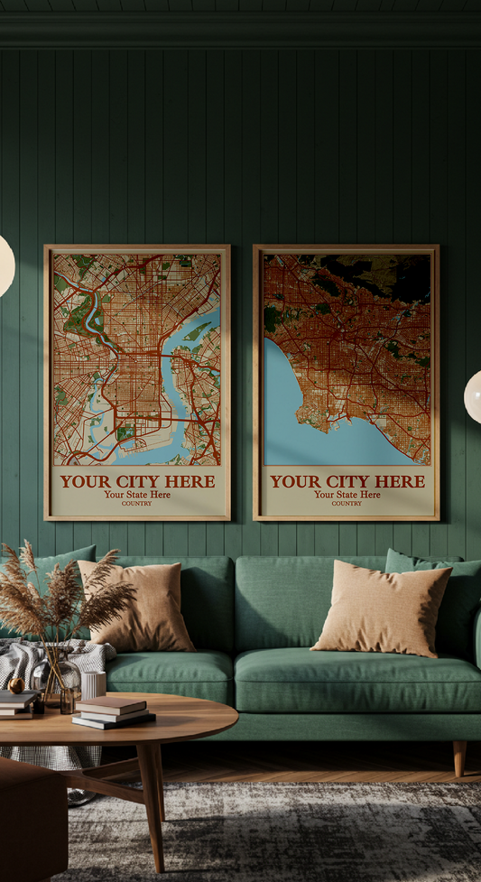 38+	Living Room Decor Ideas Alternatives: Customizable Wall Art Maps - Rochag