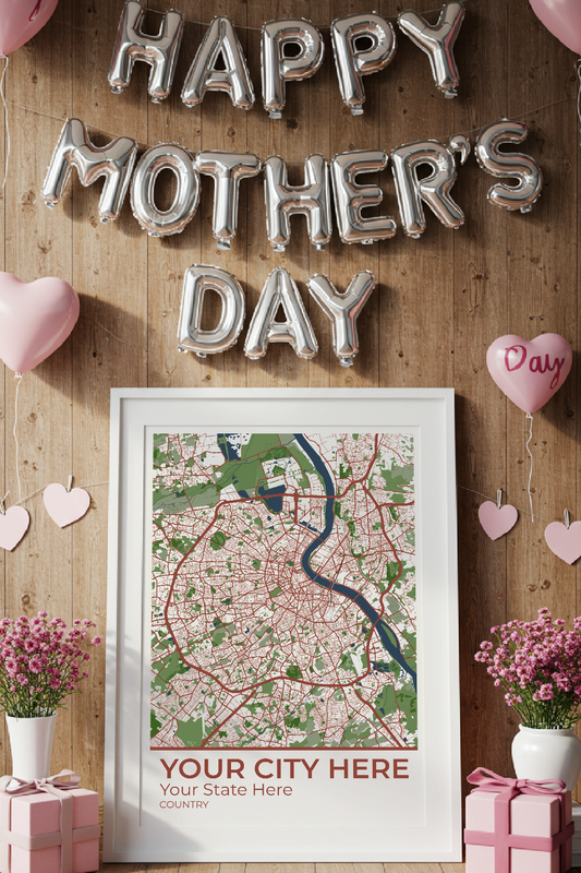 38+	Mothers Day Gift DIY Ideas: Customizable Wall Decor Maps - Rochag