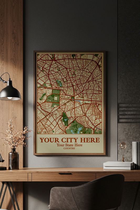 38+	Office Decor Inspiration Professional Alternatives: Customizable Wall Art Maps