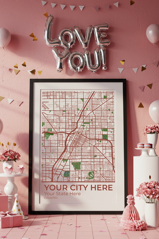 40+	Gift Ideas For Sister Options: Custom Wall Art Maps - Rochag