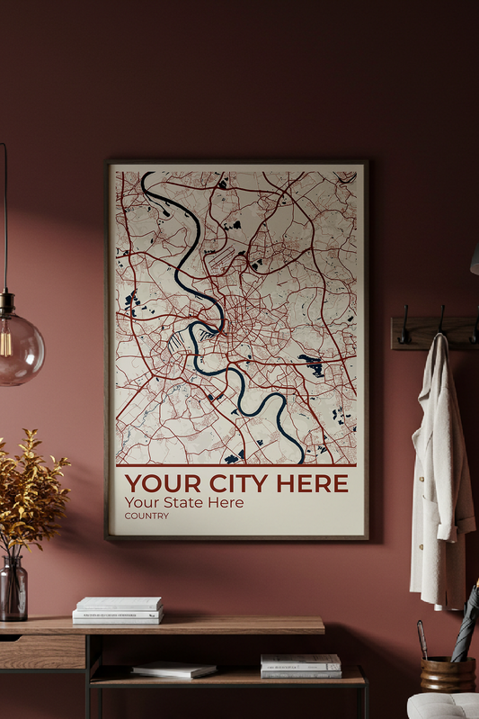 40+	Home Decoration Design Combinations: Personalizable Framed Maps - Rochag