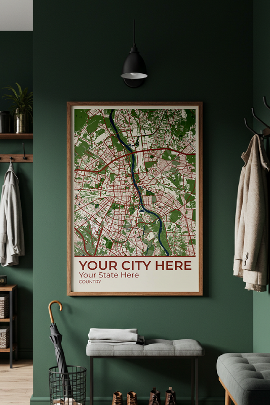 40+	Modern Decor DIY Combinations: Personalizable Framed Maps - Rochag