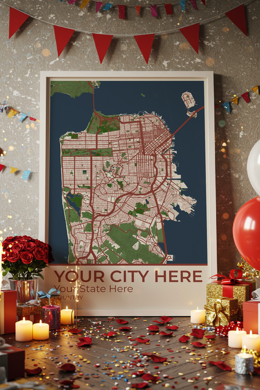 40+	Valentines Day Decorations Alternatives: Customizable Wall Art Maps