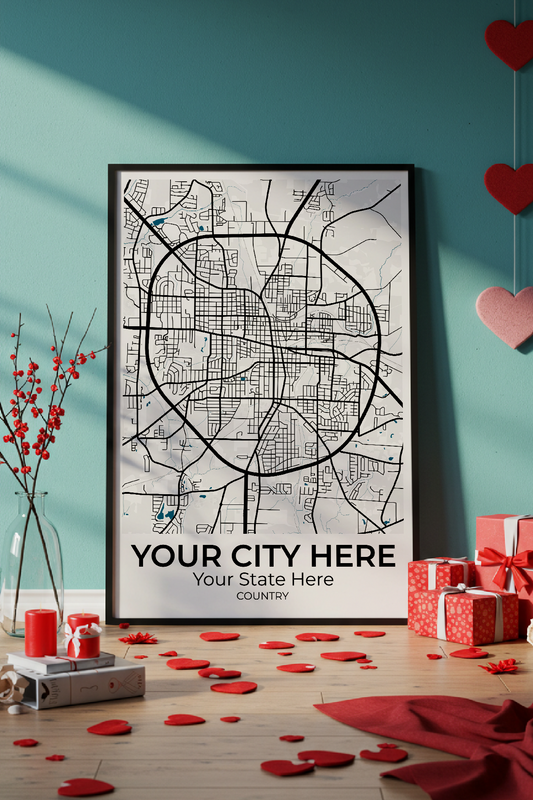 40+	Valentines Gift Husband DIY Options: Custom Wall Art Maps - Rochag