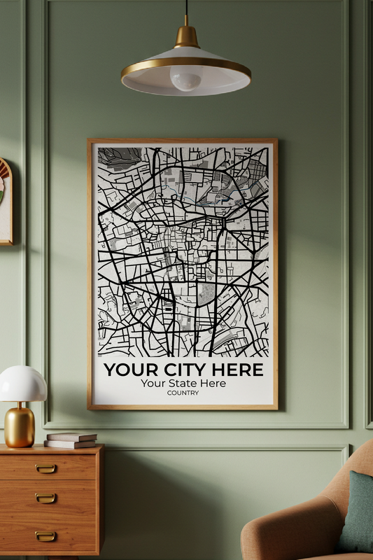 42+	Entrance Decor Ideas Configurations: Personalizable Maps Artworks - Rochag