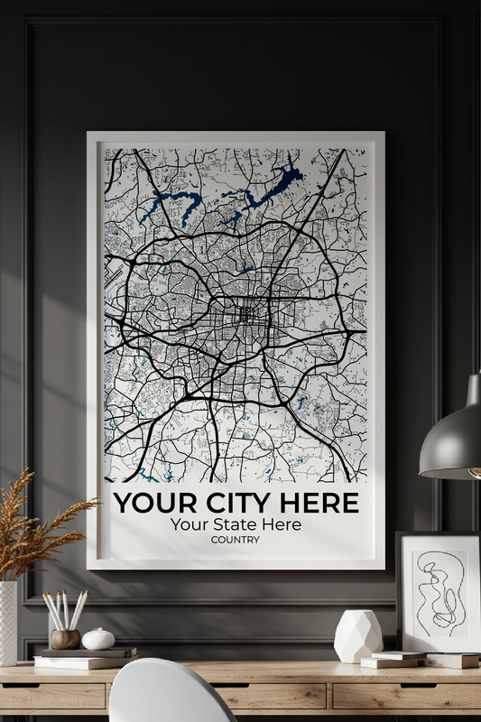 42+	Office Decoration At Home	Configurations: Personalizable Maps Artworks - Rochag