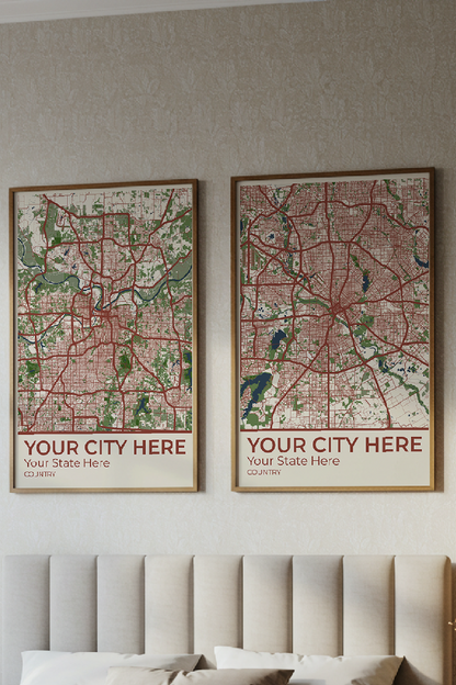 44+	Bedroom Decor Above Bed	Alternatives: Customizable Wall Art Maps