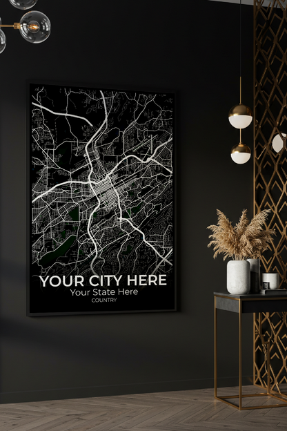 44+	Office Decor Aesthetic Work Options: Custom Wall Art Maps - Rochag