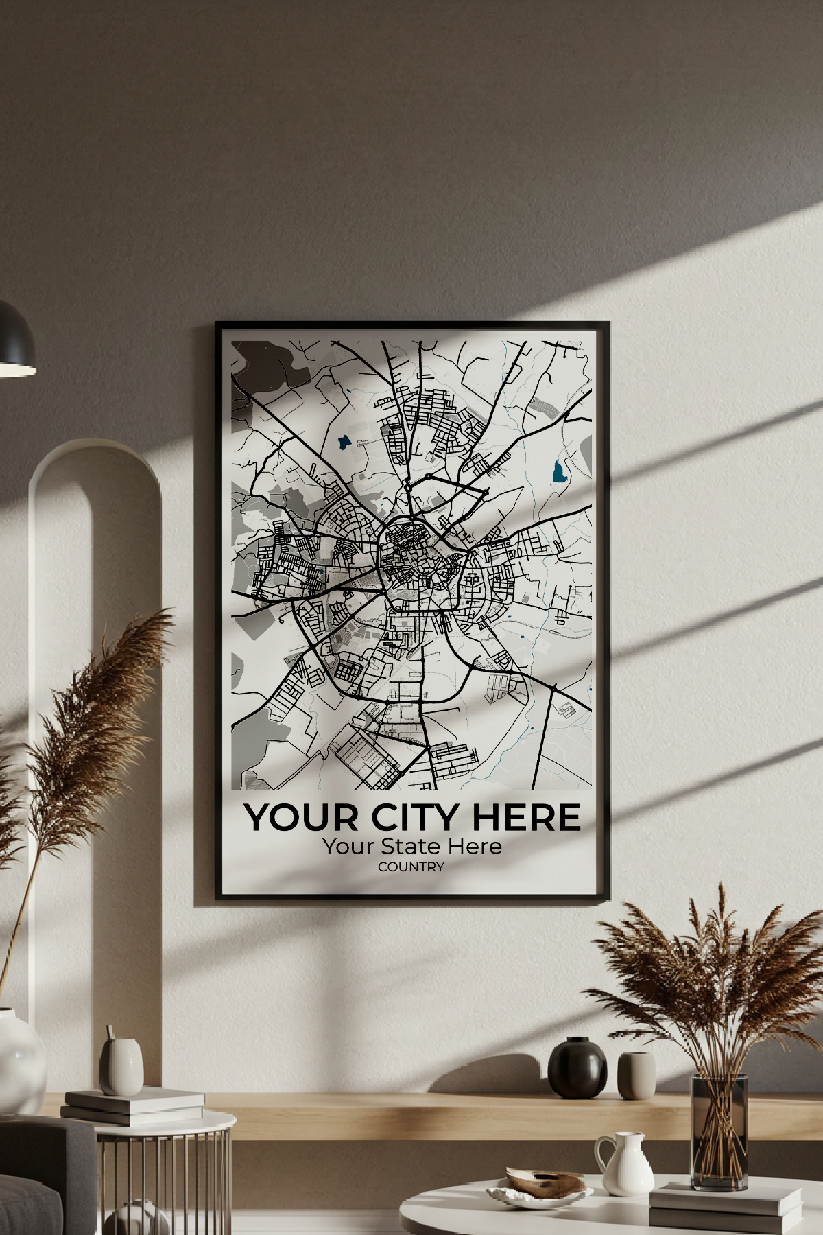 44+	Minimalist Home Decor Inspiration Options: Custom Wall Art Maps - Rochag