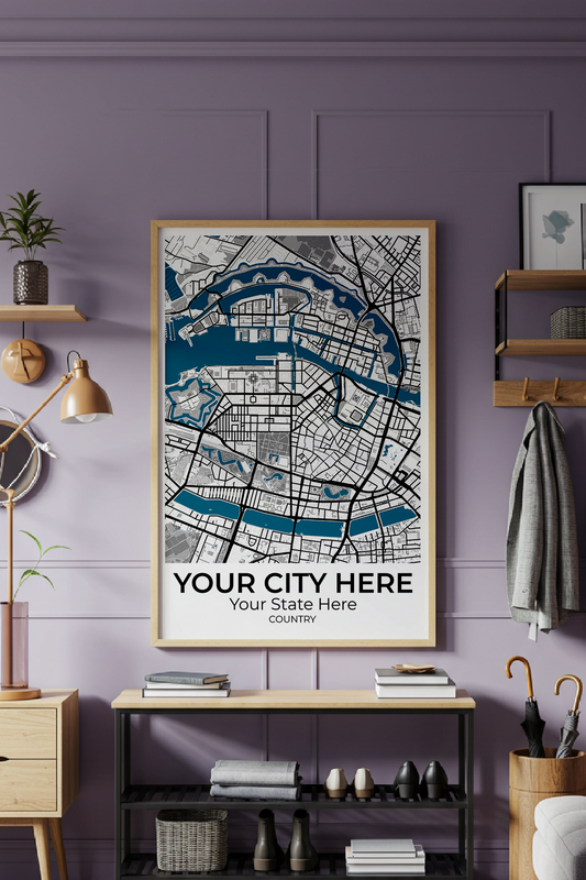 44+	Unique House Decorations	Combinations: Personalizable Framed Maps - Rochag